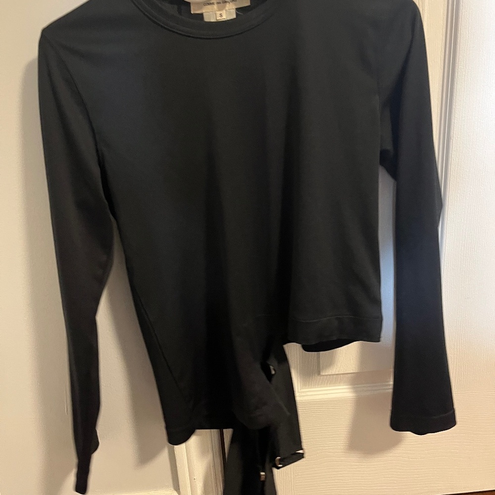 AD 2015 Comme Des Garcons cut out asymmetrical strap top